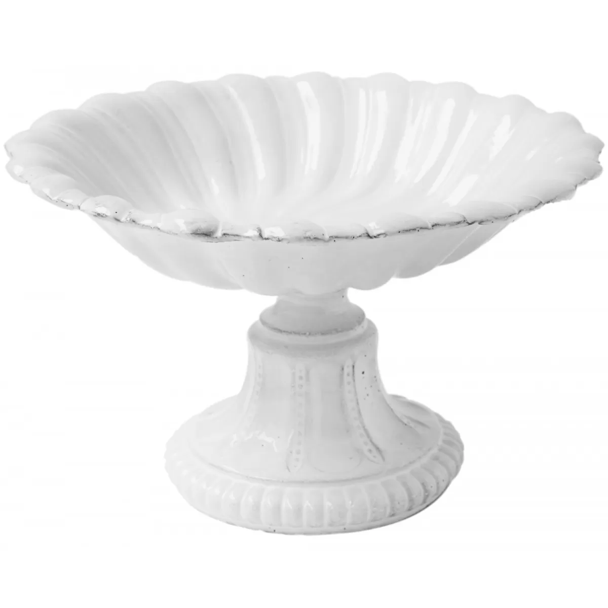 Astier de Villatte Plats, Saladiers & Coupes>Coupe Sur Pied Fifi Moyenne